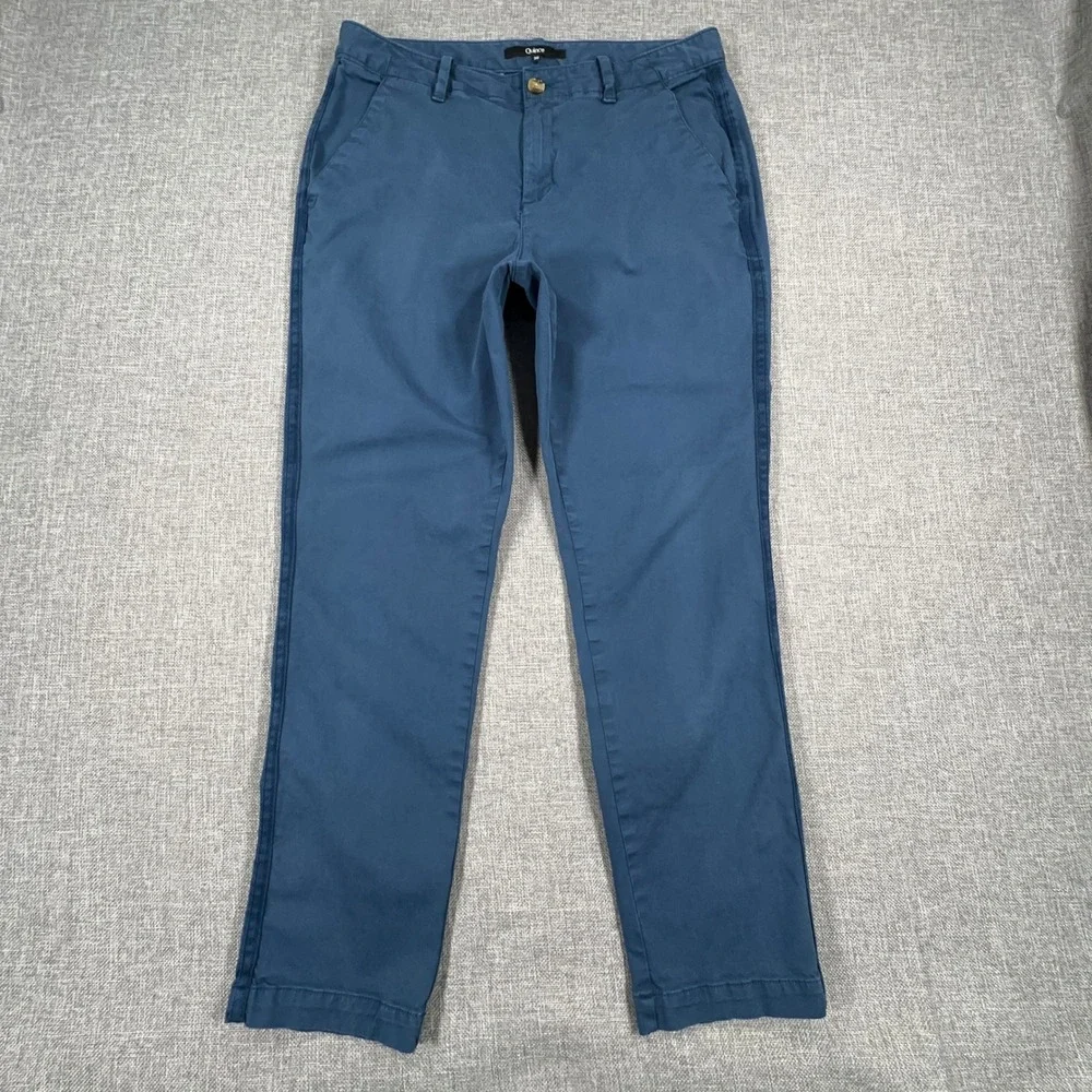 Quince Chino Pants Mens 30x27 Blue Cotton Stretch Straight Leg Office Preppy